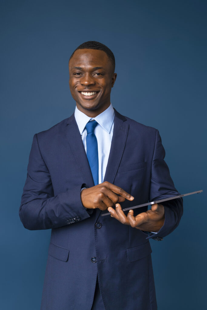 medium shot male flight attendant posing medium shot male flight attendant posing